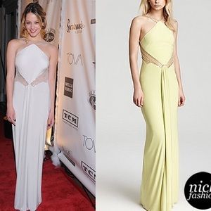 Mignon Sheer Illusion Evening Dress